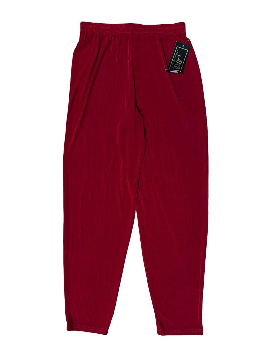 Travelers Relaxed Wine Trousers Women's Large Acetate Spandex